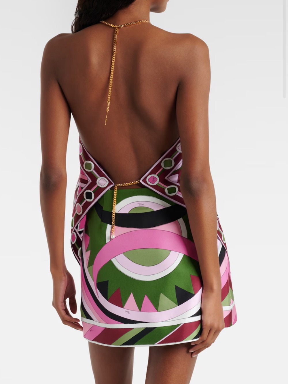 Emilio Pucci - Vivara Printed silk miniskirt and Top - Picture 9 of 9
